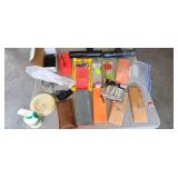 box and fishing items