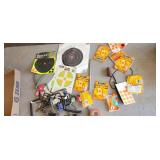 tree spikes, hand warmers, targets