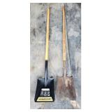 two shovels