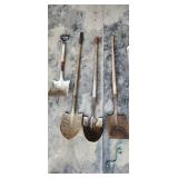 4 shovels