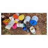 empty buckets