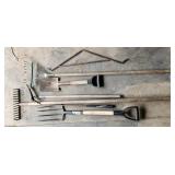 rake, fork, spreader, shovel