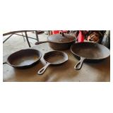 Classic cast iron pans