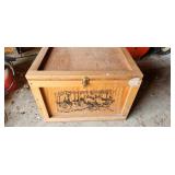 decorated wooden chest