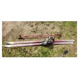cross country skis and boots