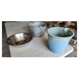 buckets and pan