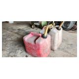 two gas cans