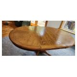 oak pedestal table