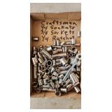 Craftsman 1/4 & 3/8 sockets