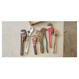 pipe wrenches, tools