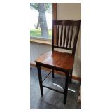 high wooden chair