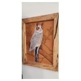 wood cut owl