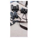 three pair binoculars