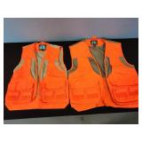 two used hunting vests, M & 2XL