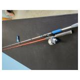 2 new Shakespear rods, Zebco reel