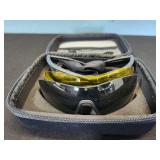 shooting glasses and case