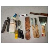 paper knives, putty knives