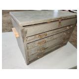 drawered tool box, with tools