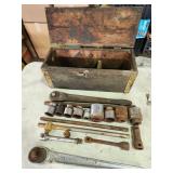 vtg tool box, Williams, Armstrong & Craftsman tool