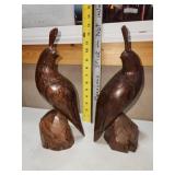 carved quail