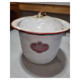 Columbian Enamelware pot with lid