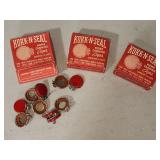NOS 3 boxes of Kork-n-seal caps
