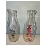 Escanaba & Bark River dairy bottles