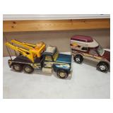 Nylint tow truck and camper