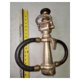 American La France brass fire hose nozzle