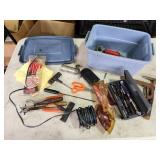 tote, tools, rivet kit