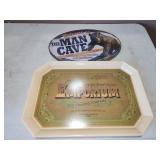 Man Cave sign, tray