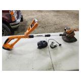 Worx trimmer, 2 batteries, charger