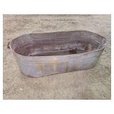 galvanized water tub