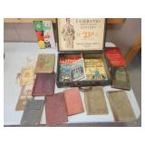 case, old pamphlets, books