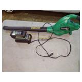 WeedEater blower, battery, charger