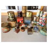 empty vtg tins