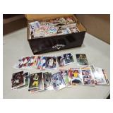 box of contemporary sports cards