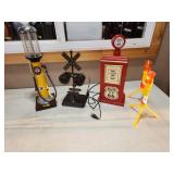 RR crossing, gas pump. towel holder