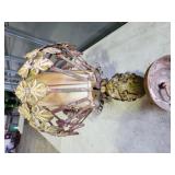 vtg hanging metal lamp