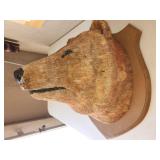 large crafted (fake) bear mount