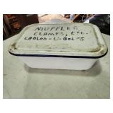 enamelware pot and lid