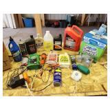 oils, towels, wd40, misc
