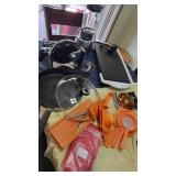 waffle maker, elect pan, kitchen items