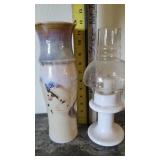 oil lamp and vase