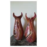 leaded glass vases