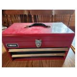metal toolbox and contents