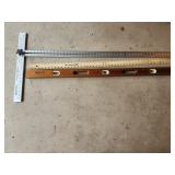 T Square, ruler, level