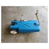camper septic drain tote on wheels