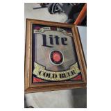 Lite beer mirror