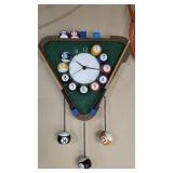 pool decor clock
